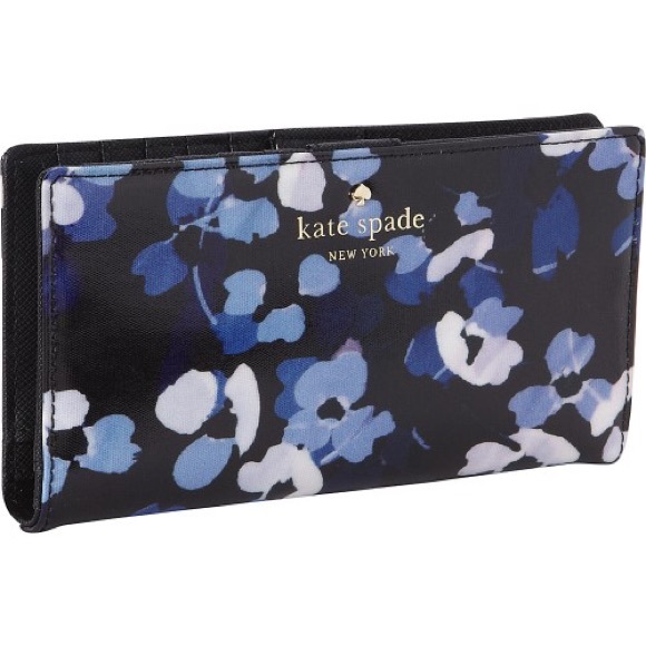 kate spade Handbags - Kate spade ♠️ Stacy blue floral wallet cedar st